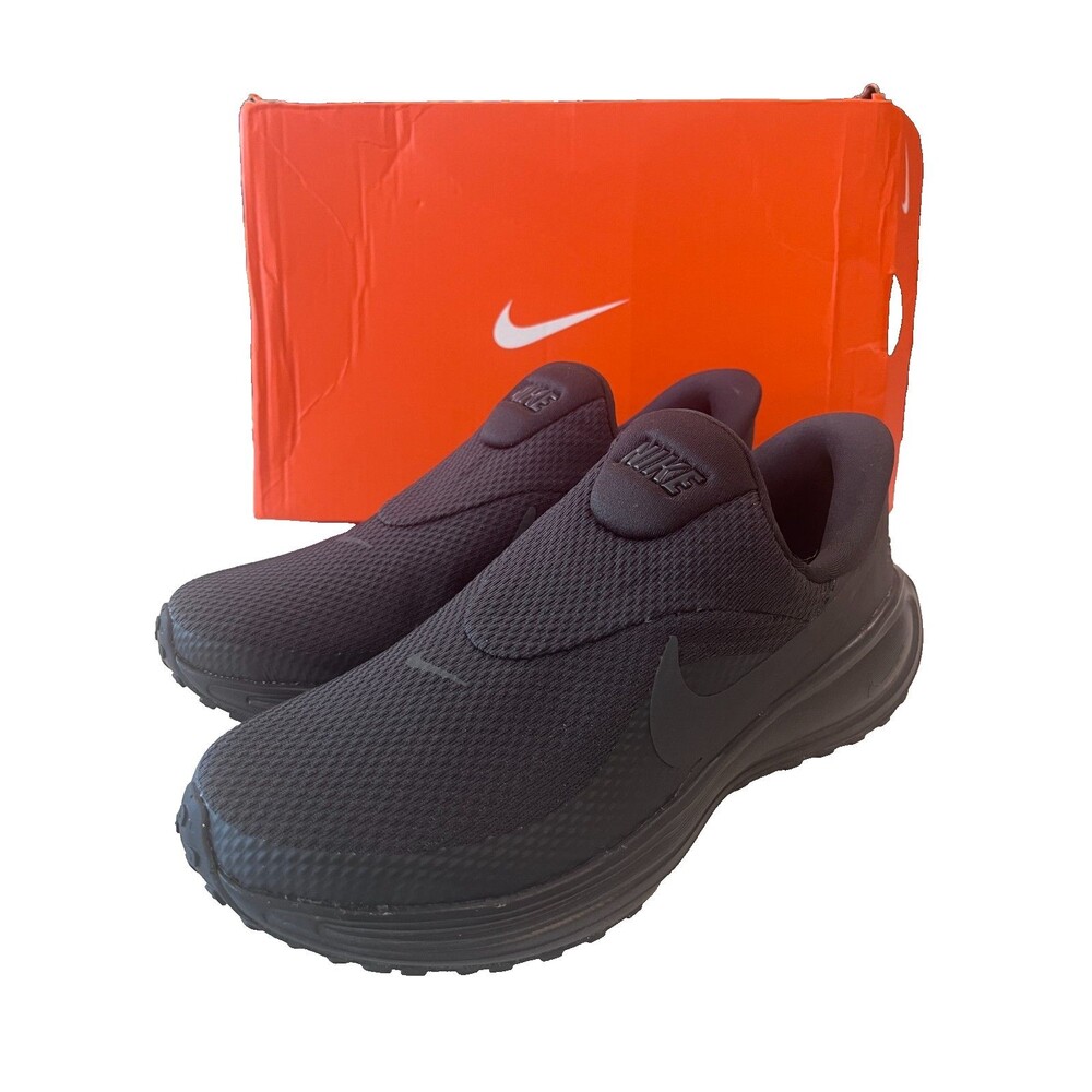Unisex NIKE Revolution 8 Easy On HQ2414-003 Slip on Anthracite/Black Size 7.5